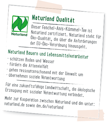 Kräutertee Fenchel, Anis, Kümmel (20 Beutel) dmBio