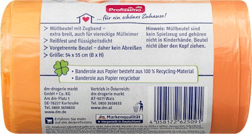 Müllbeutel 25 l mit Zugband Profissimo
