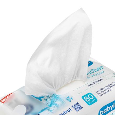 Feuchttücher mit 99% Wasser (4 x 80 Stück) babylove