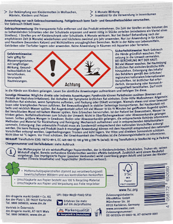 Mottenschutzpapier Profissimo