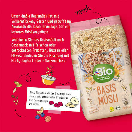 Müsli, Basis ohne Rosinen dmBio