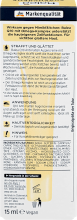 Krem pod oczy przeciwzmarszczkowy Q10 Balea
