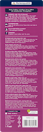 Einlegesohlen Fleece, Gr. 42/43 (1 Paar) Balea