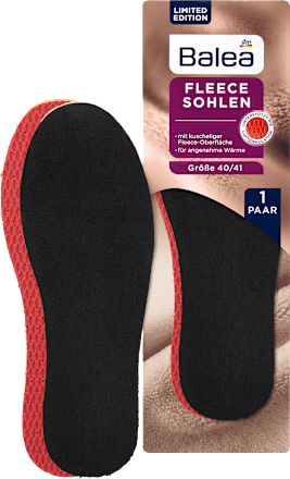 Einlegesohlen Fleece, Gr. 40/41 (1 Paar) Balea