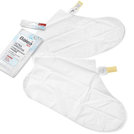 Maska na nohy Ultra Sensitive, ponožky Balea med