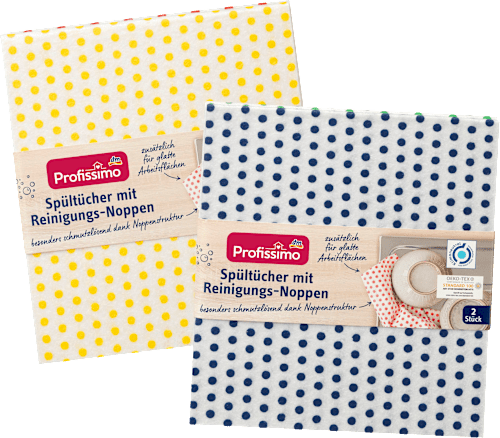 Spültücher mit Reinigungs-Noppen Profissimo