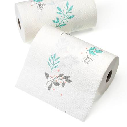 Ręcznik papierowy z motywem, 3-warstwowy, 3x100 listków Saugstark&Sicher