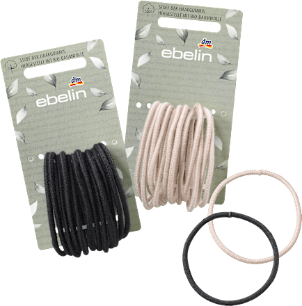 Haargummis - Stoff hergestellt mit Bio-Baumwolle ebelin