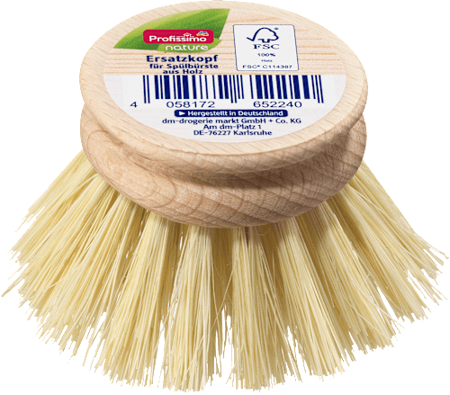 Ersatzkopf nature für Spülbürste aus Holz  Profissimo