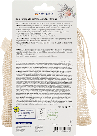 Reinigungspads mit Wäschenetz ebelin