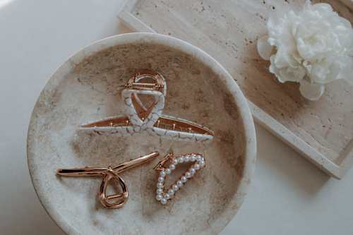 Haarspange mit Perlen ebelin