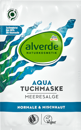 Aqua Tuchmaske Meeresalge alverde NATURKOSMETIK