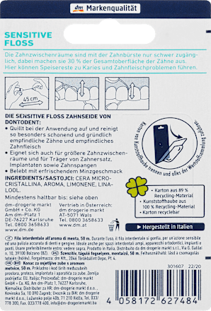 Zahnseide sensitive Floss   Dontodent