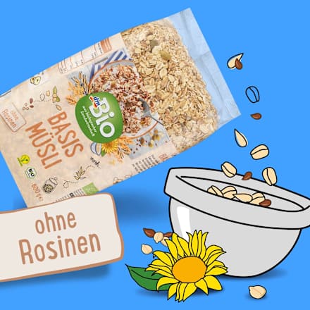 Müsli, Basis ohne Rosinen dmBio