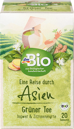 Zelený čaj zázvor a citrónová myrta  dmBio