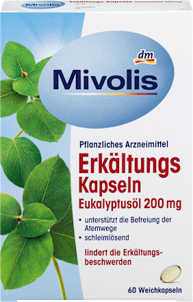 Erkältungskapseln Eukalyptusöl Mivolis