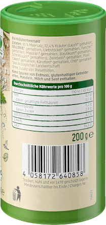 Kräutersalz, ohne Jod dmBio