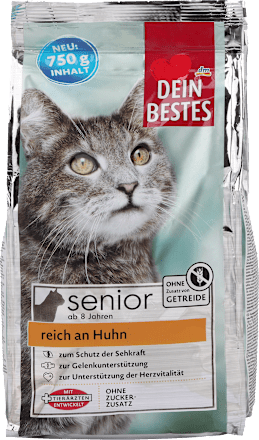 Senior suha hrana za mačke – piletina DEIN BESTES