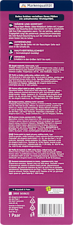 Einlegesohlen Woll Plüsch, Gr. 44-45 (1 Paar) Balea