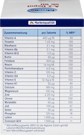 A-Z Depot ab 50, Tabletten, 100 St Mivolis