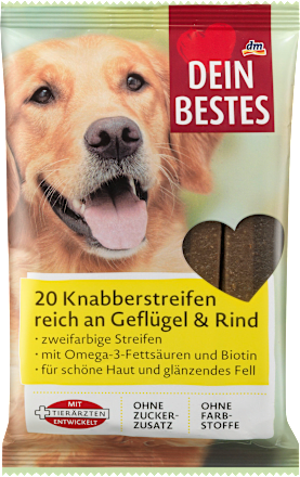 Gustări pentru câini cu aromă de pui și vită Dein Bestes