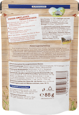 Nassfutter Katze mit Hühnerleber, Hofladen Dein Bestes