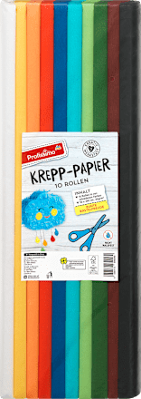 Krepp-Papier Set 10 Rollen (5x200cm) Profissimo