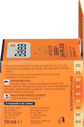 Gesichtscreme Q10 Anti Falten Energy 24h  Balea