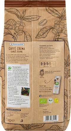 bio zrnková káva Caffé Crema  dmBio