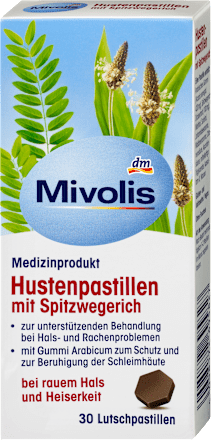 Pastile proti kašlju s trpotcem Mivolis