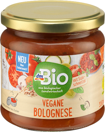 Sauce, Tomatensauce vegane Bolognese, vegan dmBio