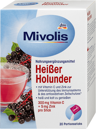 Heißgetränk, Heißer Holunder (20 Sticks) Mivolis