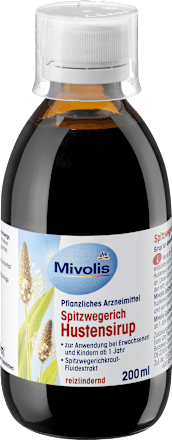 Spitzwegerich Hustensirup  Mivolis