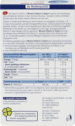Vitamin C Depot, Kapseln 40 St Mivolis
