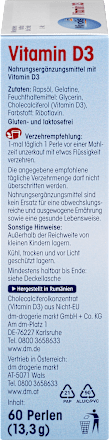 Vitamin D3, Perlen 60 St. Mivolis