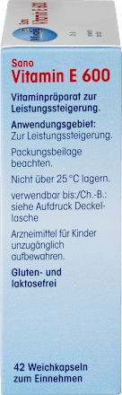Sano Vitamin E 600, Weichkapseln Mivolis
