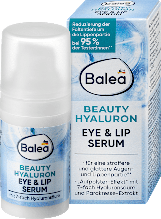 Ser cu acid hialuronic pentru ochi si buze  Balea
