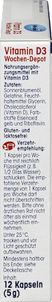 Vitamin D3 5600 I.E. Wochen-Depot Weichkapseln 12 St. Mivolis
