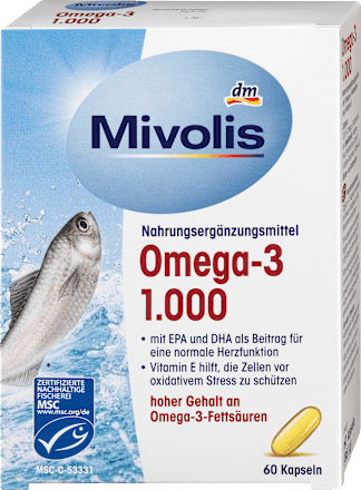 Omega-3 1.000, Kapseln 60 St. Mivolis