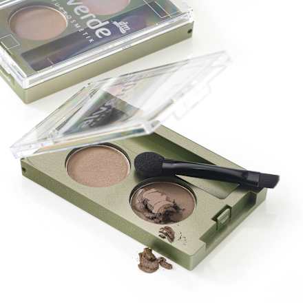 Duo puder za obrve – 02 brown alverde NATURKOSMETIK