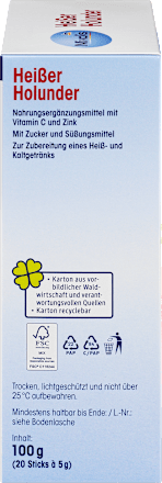 Heißgetränk, Heißer Holunder (20 Sticks) Mivolis