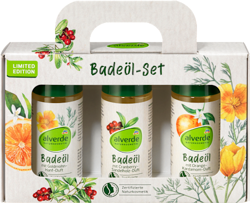 Geschenkset Badeöle 3x50ml* alverde NATURKOSMETIK