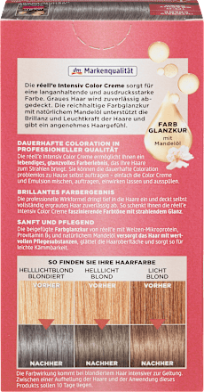 barva na vlasy Intensiv Color Creme, 10.8 grafitově šedá  réell‘e