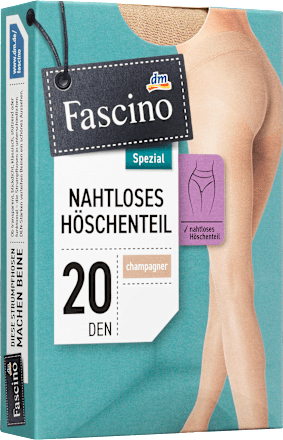 Rajstopy bezszwowe, grubość 20 den, szampan, rozmiar 46/48 L Fascino