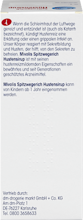Spitzwegerich Hustensirup  Mivolis