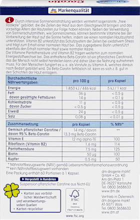 Mivolis Karoten tabletki na skórę, (16,2 g) 60 szt. Mivolis
