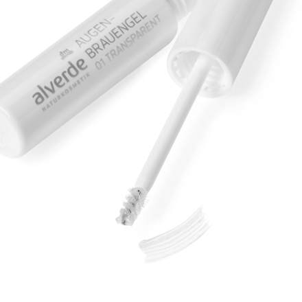 Gel maskara za obrvi, 01 Transparent alverde NATURKOSMETIK