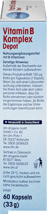 Vitamin B Komplex Depot, Kapseln 60 St Mivolis