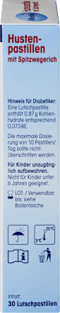 Husten-Pastillen mit Spitzwegerich Mivolis