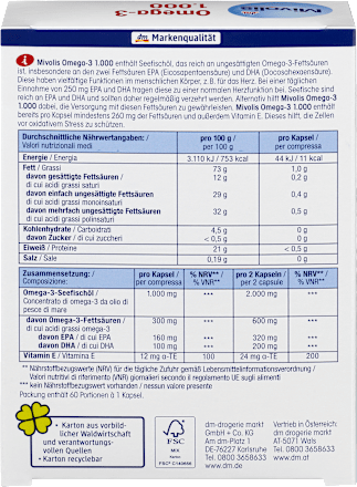 kapsle Omega-3 1000mg Mivolis